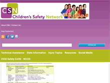 Tablet Screenshot of childrenssafetynetwork.org
